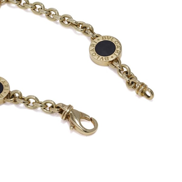 Bvlgari Link Bracelet in 18kt Yellow Gold and Black Onyx plaques - image 5