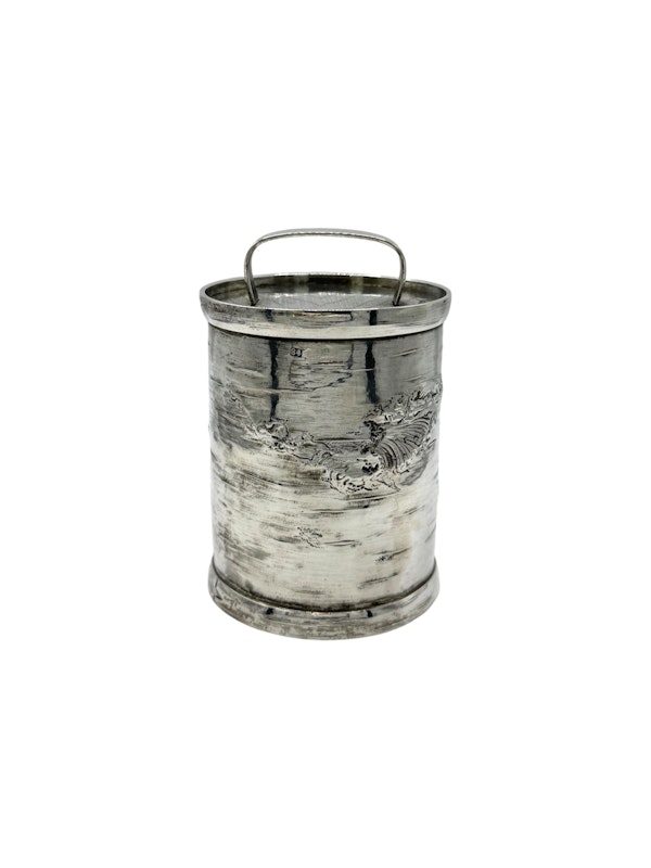 Antique Russian silver trompe l'oeil honey pot, Moscow 1868 - image 4