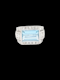 Art deco aquamarine and diamond dress ring SKU: 7653 DBGEMS - image 1