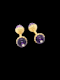 Smart Amethyst and diamond cufflinks SKU: 7664 DBGEMS - image 3