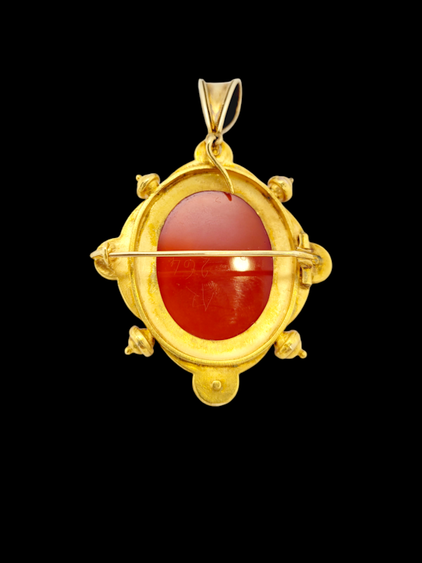 Archaeological revival cameo pendant SKU: 7667 DBGEMS - image 2