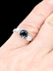 Art deco Sapphire and diamond trilogy engagement ring SKU: 7672 DBGEMS - image 4