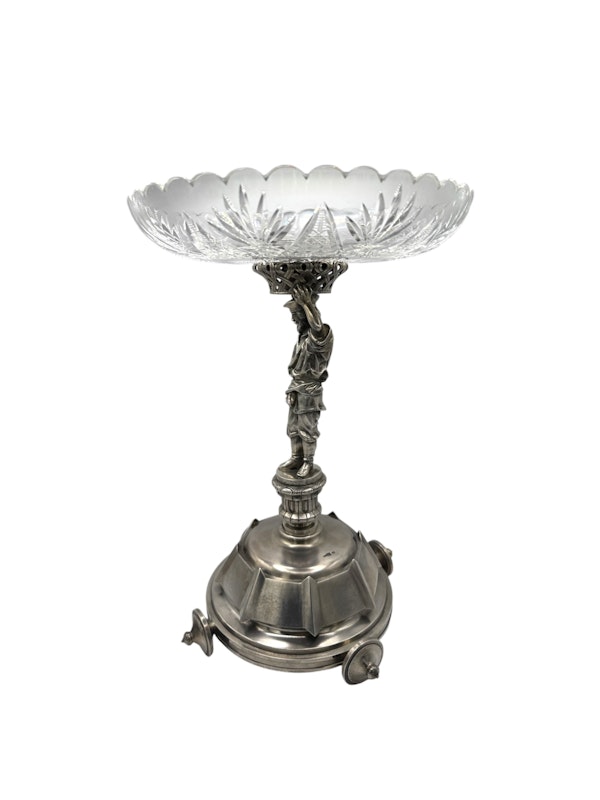 Russian silver trompe l'oeil cut glass tazza, St Petersburg, 1874. - image 3