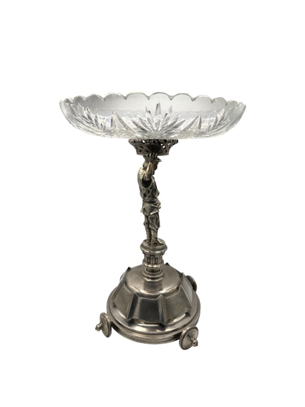 Russian silver trompe l'oeil cut glass tazza, St Petersburg, 1874. - image 5