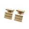 Cartier rectangular yellow gold geometric pattern cufflinks - image 4