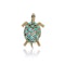 Cartier yellow gold turquoise tortoise brooch - image 2