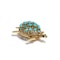 Cartier yellow gold turquoise tortoise brooch - image 6