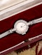 18ct White Gold & Diamond Round Face Vertex Watch with 9ct Strap Circa 1930 - image 1