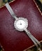 18ct White Gold & Diamond Round Face Vertex Watch with 9ct Strap Circa 1930 - image 3