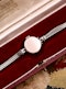 18ct White Gold & Diamond Round Face Vertex Watch with 9ct Strap Circa 1930 - image 4