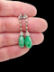 Pair of antique jade and diamond drop earrings SKU: 7677 DBGEMS - image 2