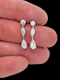 Pair of modern diamond drop earrings SKU: 7685 DBGEMS - image 2