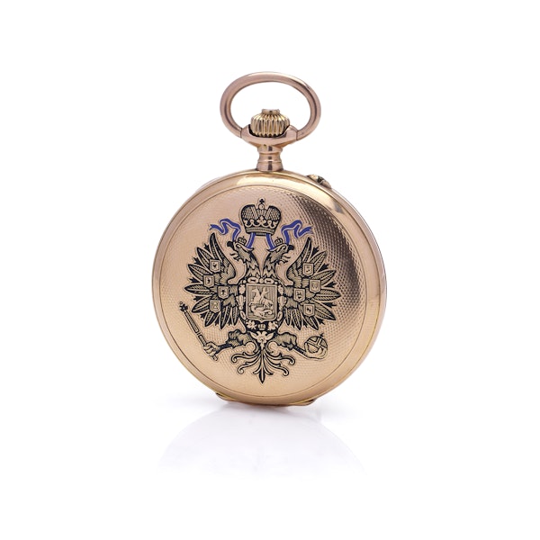 A gold Imperial Russian presentation pocket watch by Pavel Buhre, circa 1900 - image 1