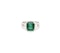 3.18ct Zambian emerald & diamond ring - image 3