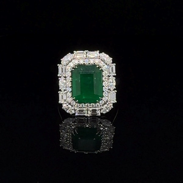 Dazzling emerald & diamond Ring - image 3