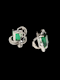 Cool Green tourmaline and diamond earrings SKU: 7691 DBGEMS - image 4