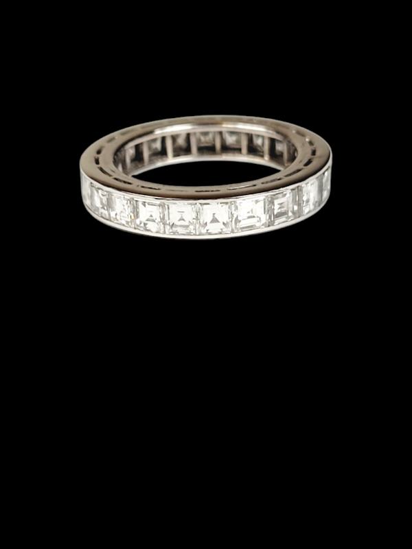 Art deco Square diamond full hoop eternity band SKU: 7700 DBGEMS - image 1