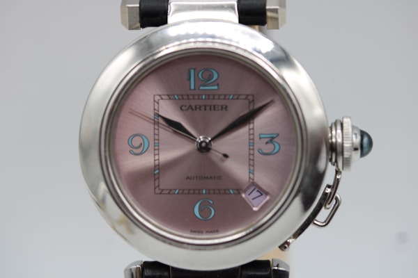 Cartier Pasha C Medium Pink Blue Dial Limited Edition W3108199 - image 2