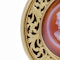 19th century gold and carved banded agate cameo brooch - image 6