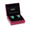 Julius Cohen yellow gold diamond and malachite cufflinks - image 2