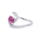 Platinum diamond and ruby ring - image 2