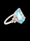 Art deco Aquamarine and diamond dress ring SKU: 7707 DBGEMS - image 4