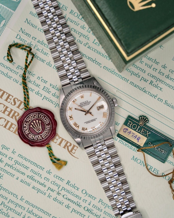 1986 Rolex Datejust 16030 Qatar B&P - image 7