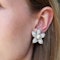 Vintage Natural Pearl and Diamond Flower Earrings, Circa 1950, 4.00 Carats - image 9