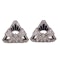 Onyx & Diamond Collar Clips - image 1