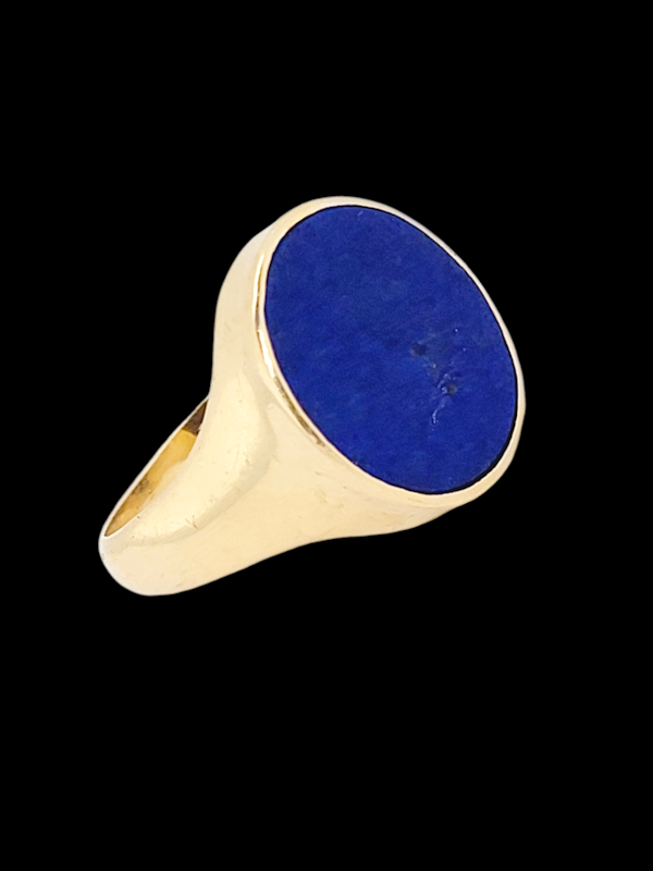 Lapis-Lazuli gold signet ring SKU: 7710 DBGEMS - image 5