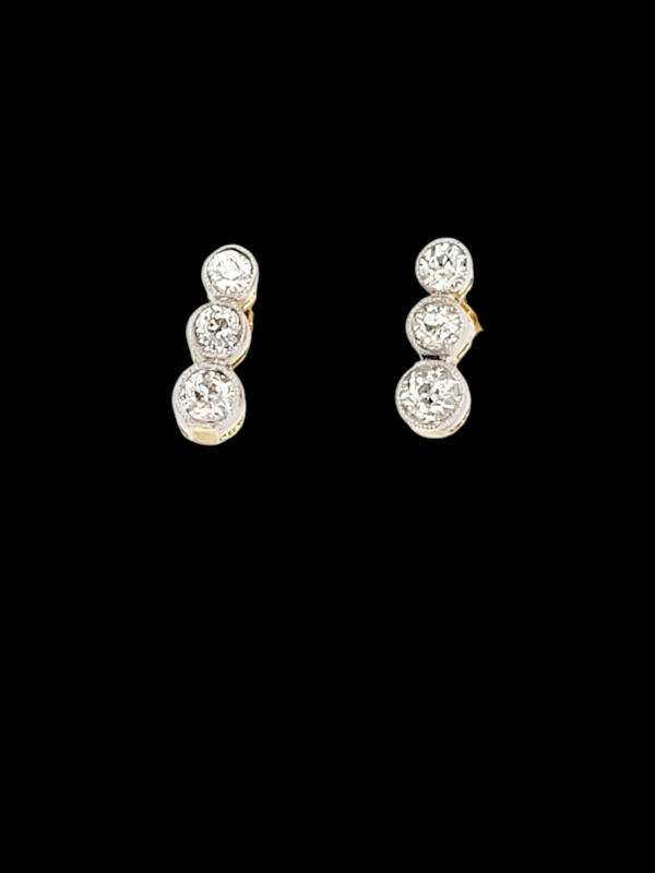 Edwardian diamond earrings SKU: 7714 DBGEMS - image 1