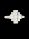 Art deco diamond and baguette diamond ring SKU: 7715 DBGEMS - image 1