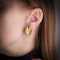 Andrew Grima 18kt gold textured pair of clip on earrings - image 8