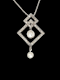 Art deco 1920s old cut diamond pendant SKU: 7717 DBGEMS - image 2