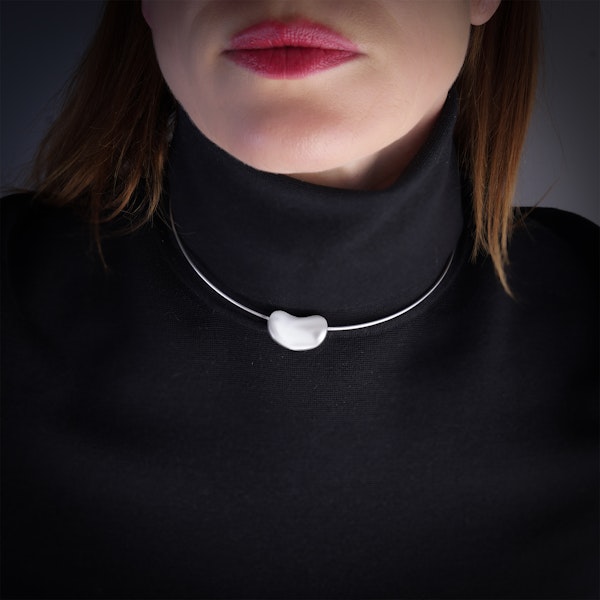 Tiffany & Co. silver coffee bean necklace - image 2