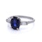 Platinum Diamond Burma Sapphire ring ( Not heated ) - image 6