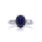 Platinum Diamond Burma Sapphire ring ( Not heated ) - image 3