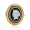 Antique 21kt. gold onyx cameo brooch - image 5