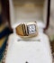 18ct Yellow Gold & Platinum 0.98ct Mens Diamond Ring Circa 1930 - image 3