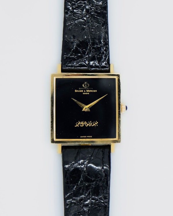 1970 Baume & Mercier Tank Bahrain Royal Arabic Dial - image 7