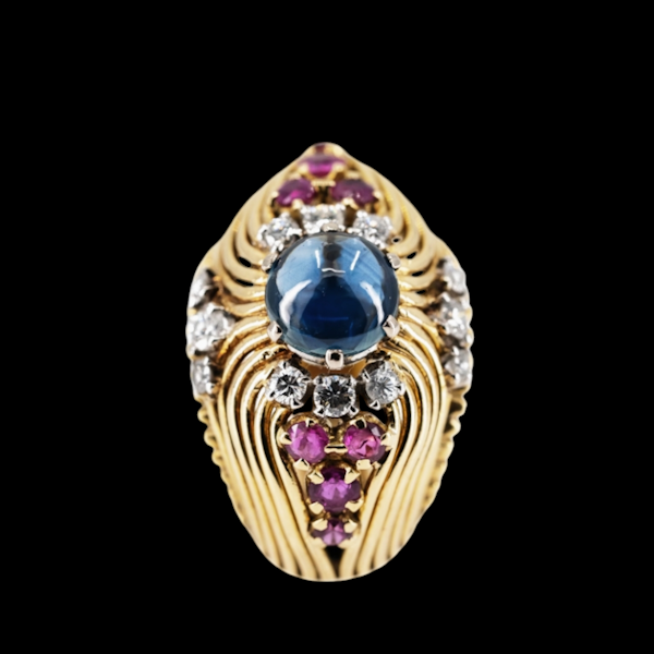 Vintage Cocktail Ring - image 3