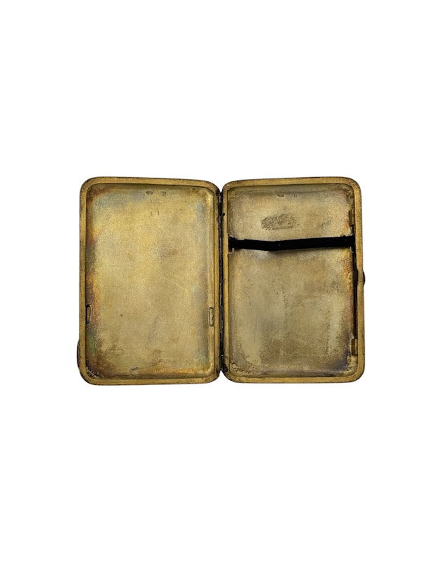 Russian silver lacquer cigarette case, Moscow, c.1900 - image 3