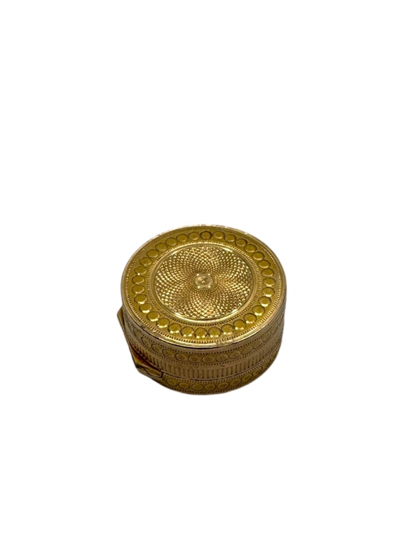 English 18 ct gold vinaigrette box, Birmingham 1862. - image 2