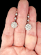 Antique Edwardian diamond cluster drop earrings SKU: 7724 DBGEMS - image 2