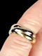 Cartier trilogy three colour gold ring SKU: 7725 DBGEMS - image 2