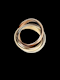 Cartier trilogy three colour gold ring SKU: 7725 DBGEMS - image 3