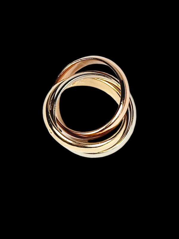 Cartier trilogy three colour gold ring SKU: 7725 DBGEMS - image 3