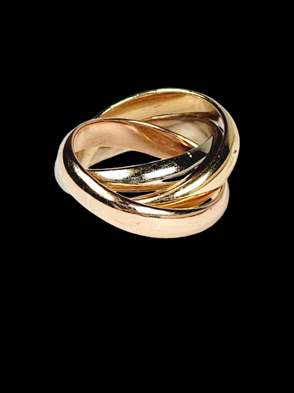 Cartier trilogy three colour gold ring SKU: 7725 DBGEMS - image 1