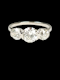 Antique old European transitional cut diamond three stone ring SKU: 7726 DBGEMS - image 1