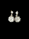 Antique diamond top and drop old mine cut diamond earrings SKU: 7727 DBGEMS - image 1